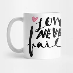 Love Never Fails Mug